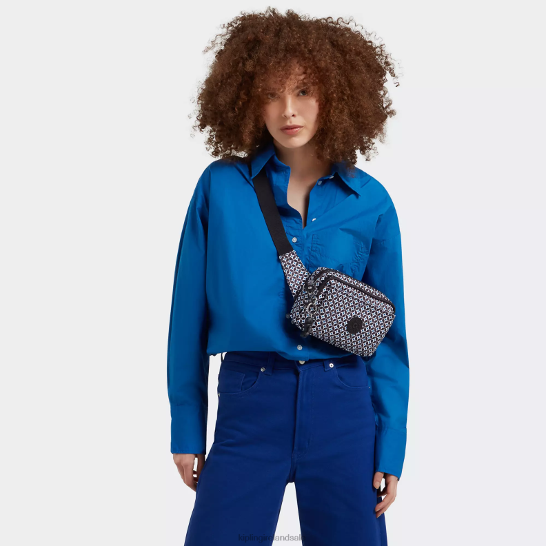 Crossbody Bags Blackish Tile Abanu Multi Printed Convertible Crossbody Bag Women Kipling J6TNX322