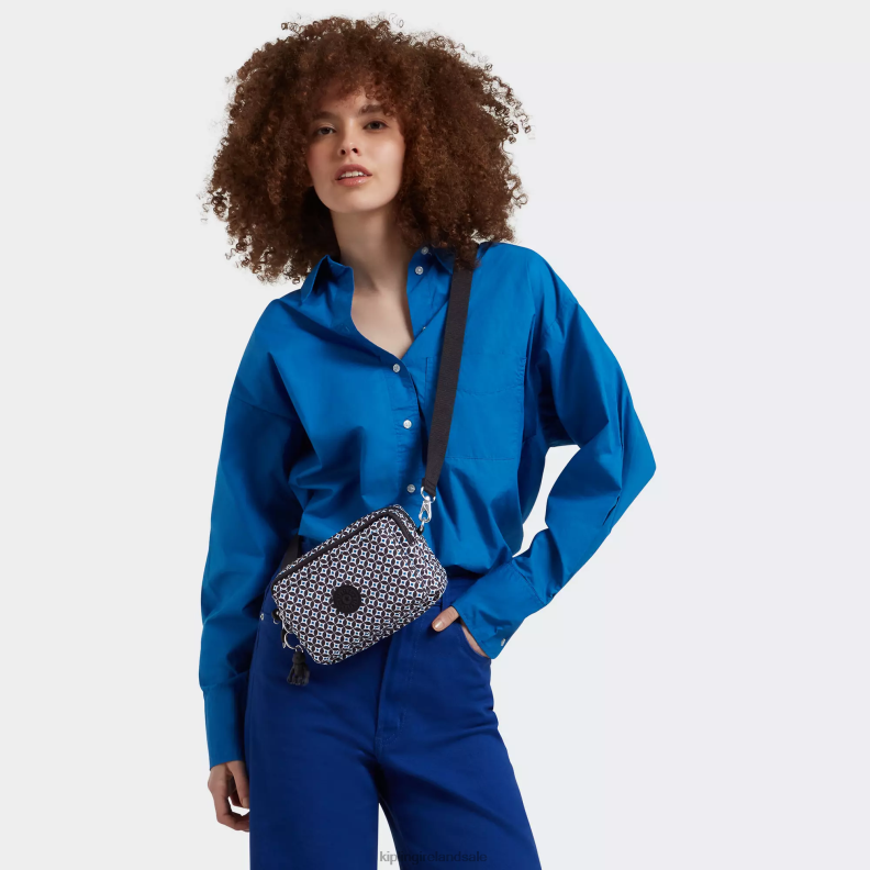 Crossbody Bags Blackish Tile Abanu Multi Printed Convertible Crossbody Bag Women Kipling J6TNX322