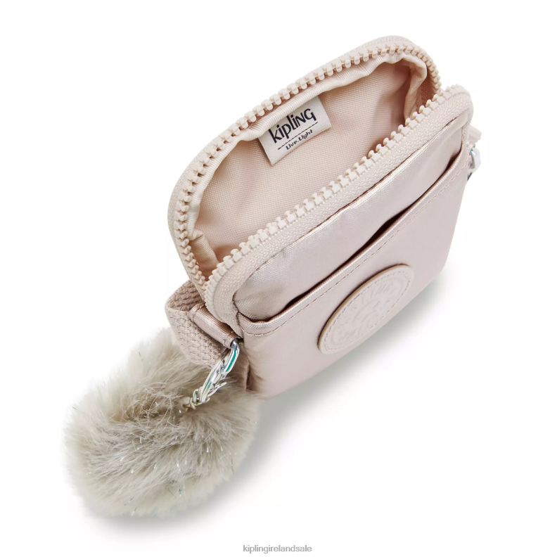 Crossbody Bags Metallic Rose Tally Metallic Crossbody Phone Bag Women Kipling J6TNX58
