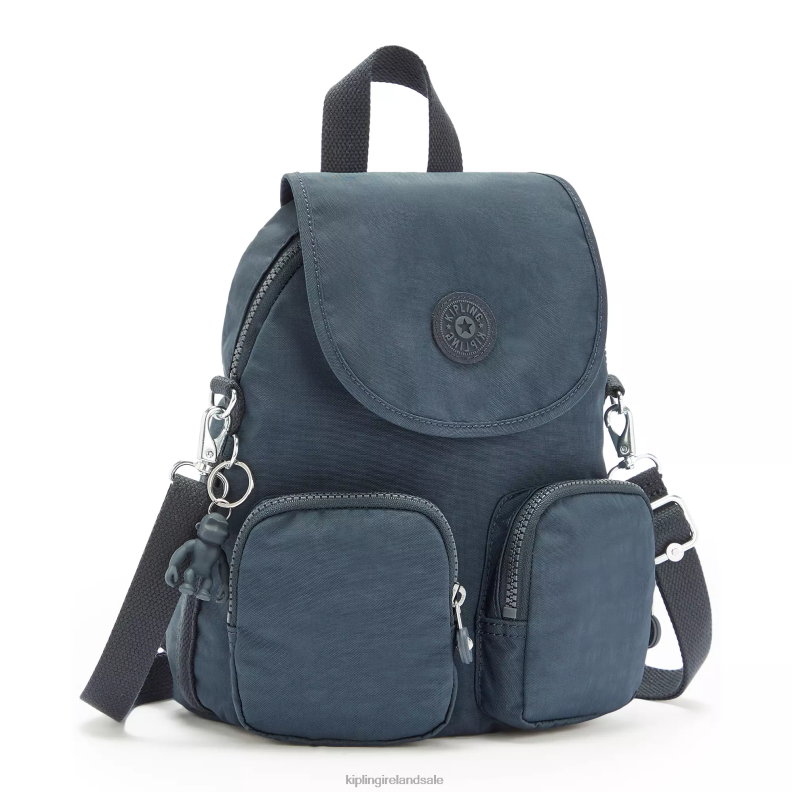 Fashion Backpacks Blue Bleu Firefly Up Convertible Backpack Women Kipling J6TNX403