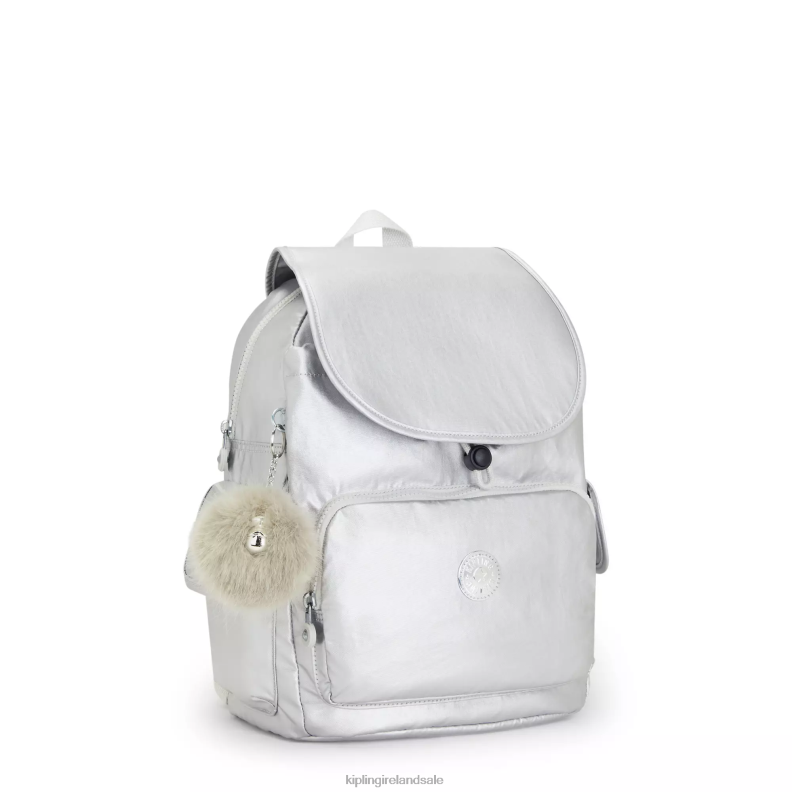 Fashion Backpacks Candy Metallic City Pack Metallic Backpack Women Kipling J6TNX341