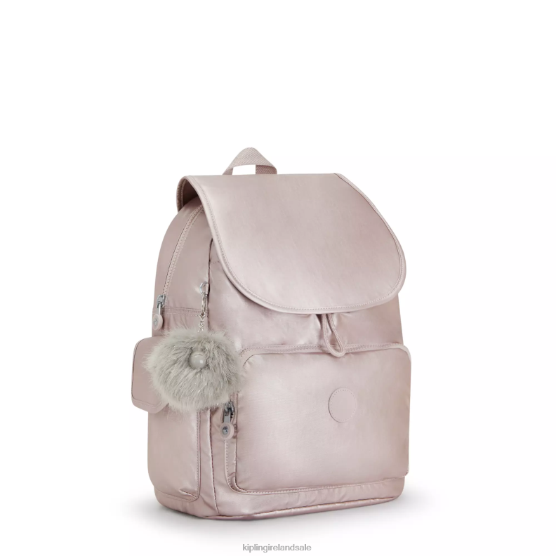 Fashion Backpacks Metallic Rose City Pack Metallic Backpack Women Kipling J6TNX340