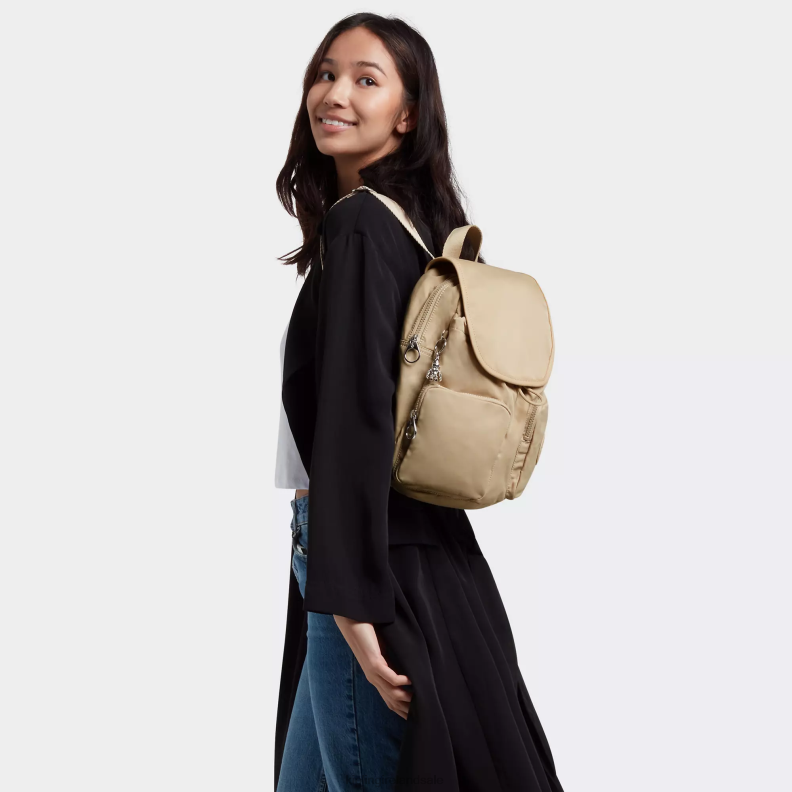 Fashion Backpacks Natural Beige New City Pack Backpack Women Kipling J6TNX360