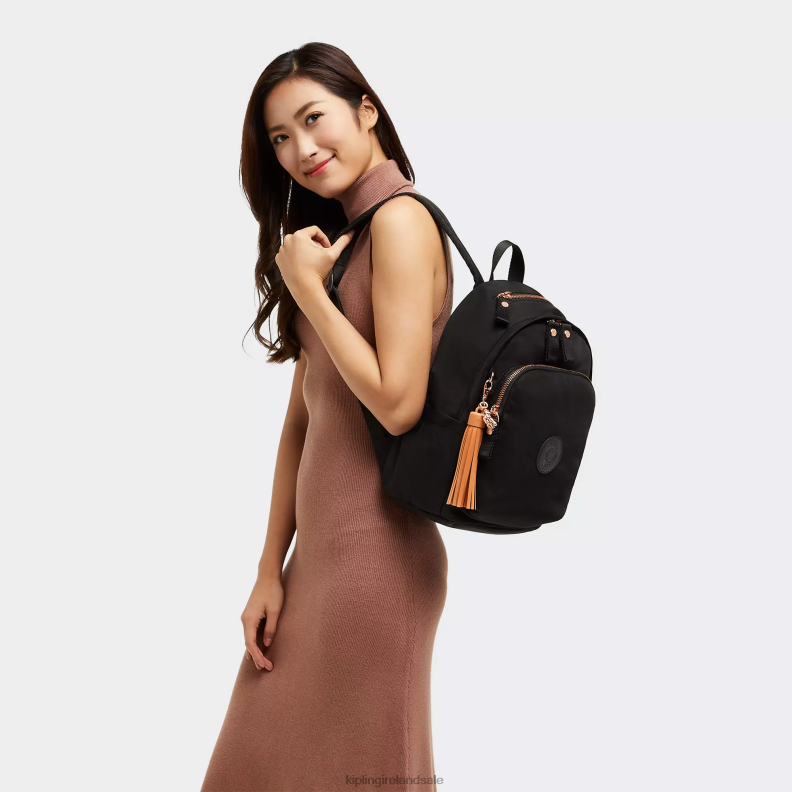 Fashion Backpacks Rose Black Delia Backpack Women Kipling J6TNX424