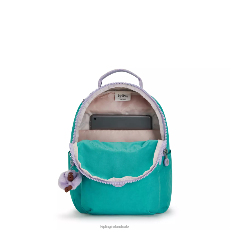 Fashion Backpacks Surfer Green Seoul Small Tablet Backpack Women Kipling J6TNX342