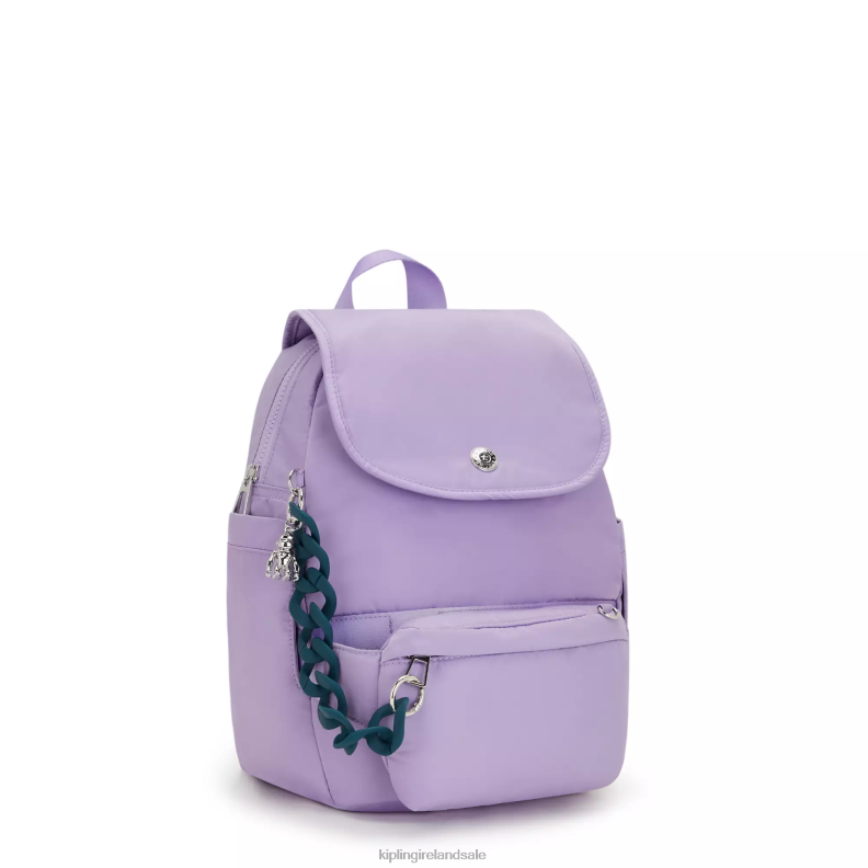 Fashion Backpacks VT Ice lavender City Pack Small Victoria Tang Convertible Backpack Women Kipling J6TNX361