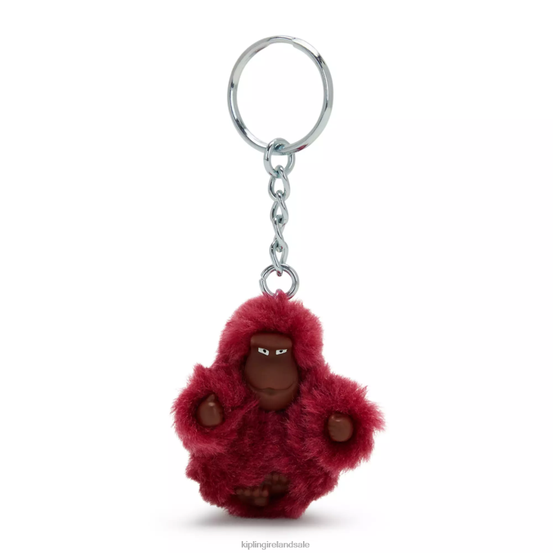 Keychains Beet Red Sven Extra Small Monkey Keychain Women Kipling J6TNX709