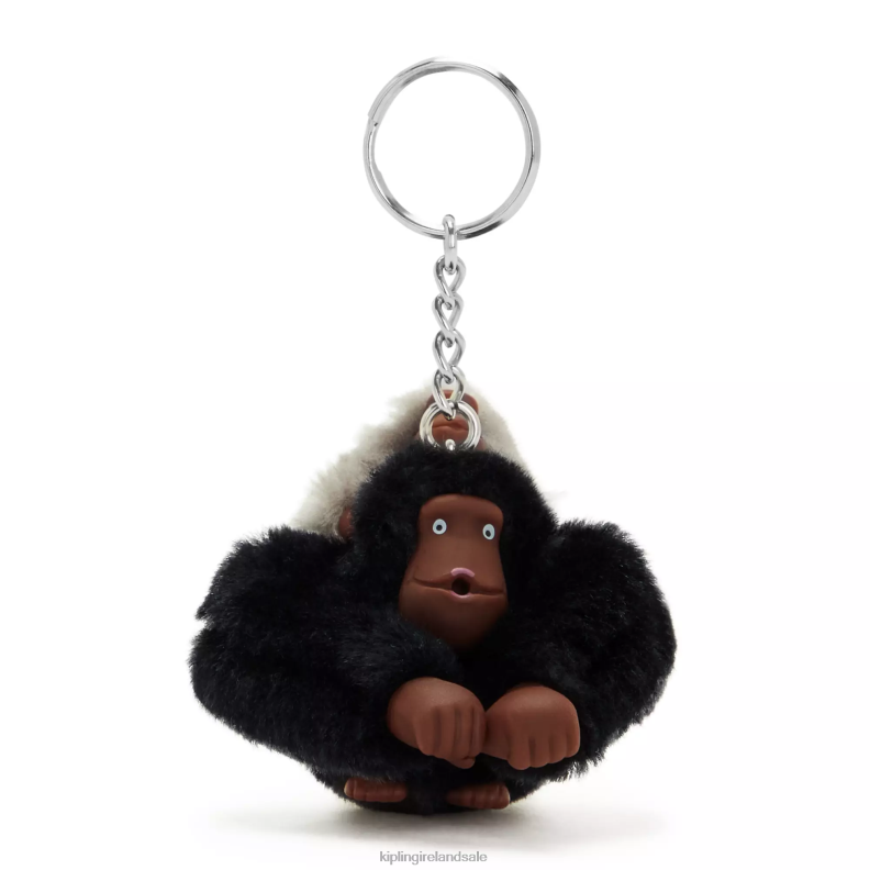 Keychains Black Tonal Mom And Baby Mom and Baby Sven Monkey Keychain Women Kipling J6TNX688