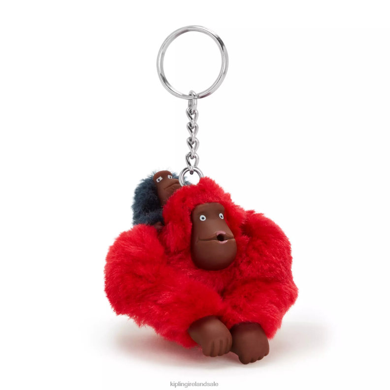 Keychains Cherry Tonal Mom And Baby Mom and Baby Sven Monkey Keychain Women Kipling J6TNX687