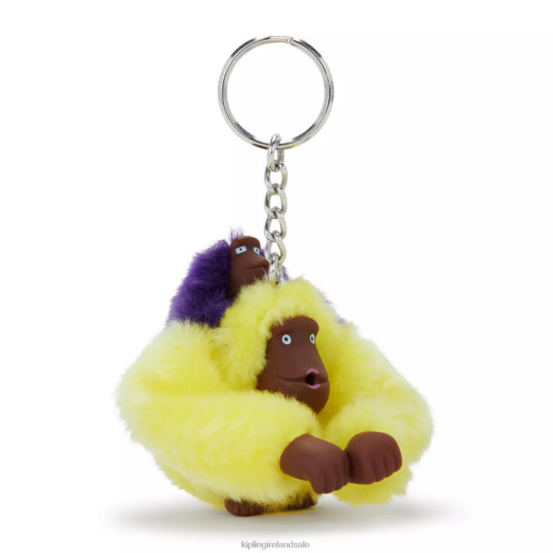 Keychains Sunlight Yellow Mom And Baby Mom and Baby Sven Monkey Keychain Women Kipling J6TNX683