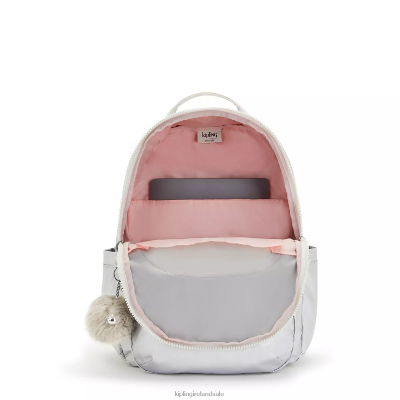 Laptop Backpacks Candy Metallic Seoul Large Metallic 15\ Laptop Backpack Women Kipling J6TNX458