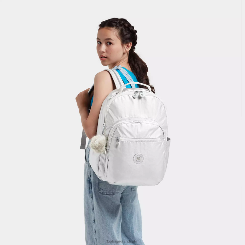 Laptop Backpacks Candy Metallic Seoul Large Metallic 15\ Laptop Backpack Women Kipling J6TNX458