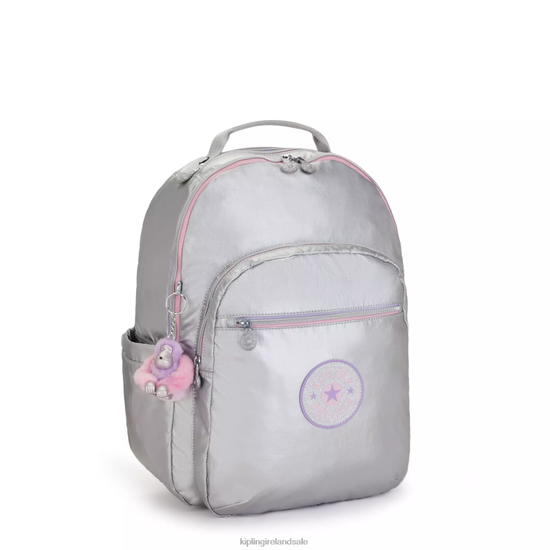 Laptop Backpacks Candy metal Fun Seoul Large Metallic 15\ Laptop Backpack Women Kipling J6TNX448