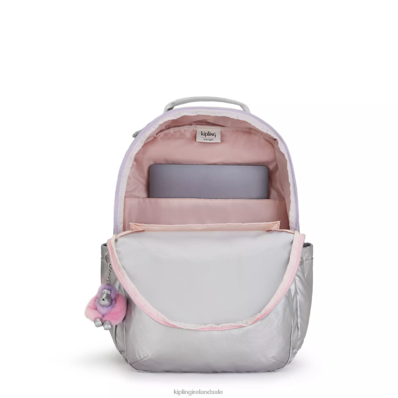 Laptop Backpacks Candy metal Fun Seoul Large Metallic 15\ Laptop Backpack Women Kipling J6TNX448