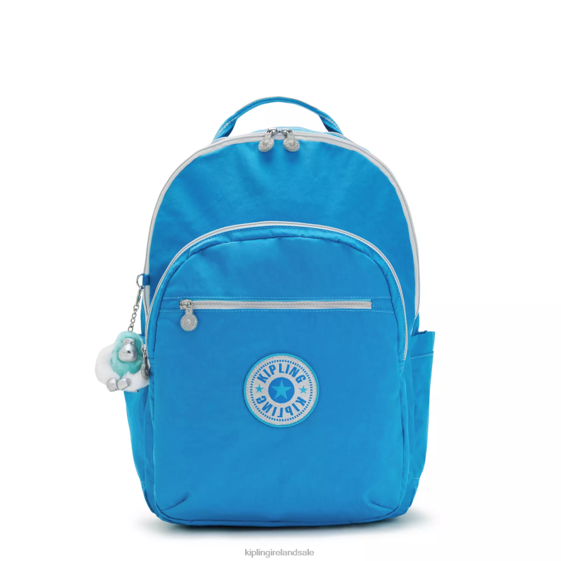 Laptop Backpacks Eager Blue Fun Seoul Extra Large 17 Laptop Backpack Women Kipling J6TNX440