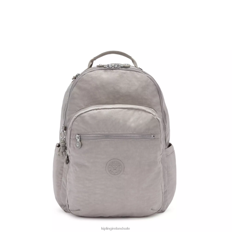 Laptop Backpacks Grey Gris Seoul Large 15 Laptop Backpack Women Kipling J6TNX471