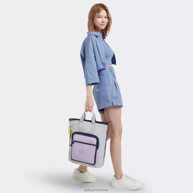 Laptop Backpacks Grey Lilac Block Sia 15\ Laptop Tote Backpack Women Kipling J6TNX446
