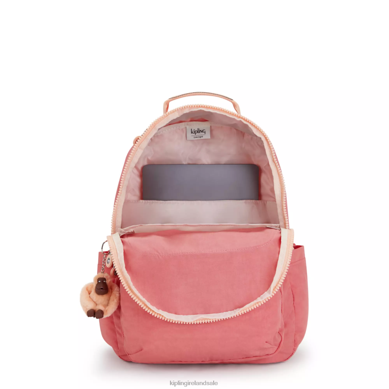 Laptop Backpacks Joyous Pink Seoul Large 15\ Laptop Backpack Women Kipling J6TNX433