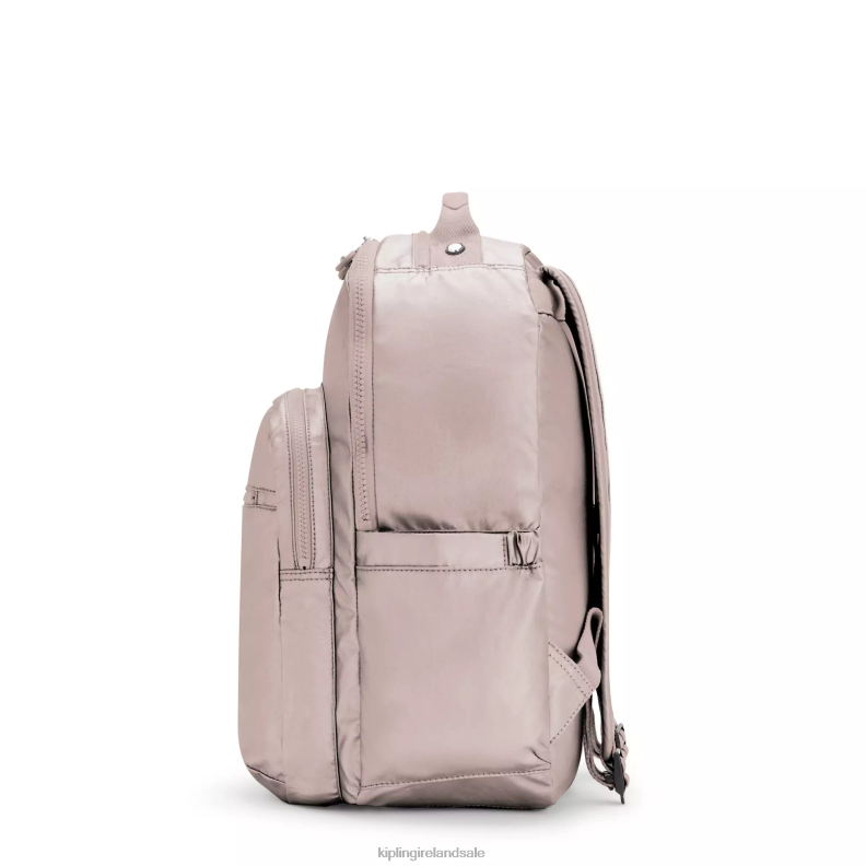 Laptop Backpacks Metallic Rose Seoul Large Metallic 15\ Laptop Backpack Women Kipling J6TNX461