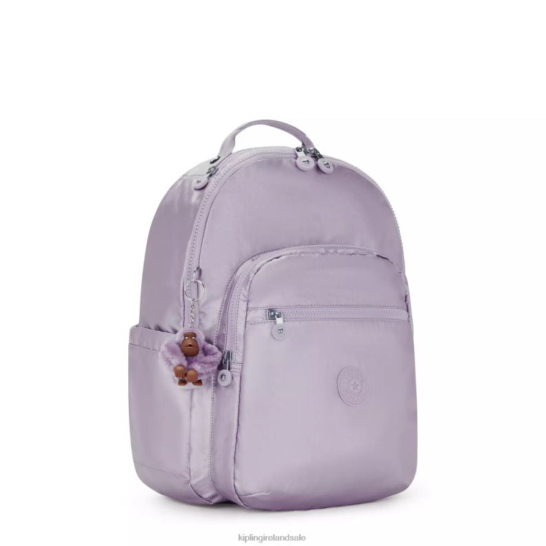 Laptop Backpacks Orchid Metallic Seoul Large Metallic 15\ Laptop Backpack Women Kipling J6TNX502