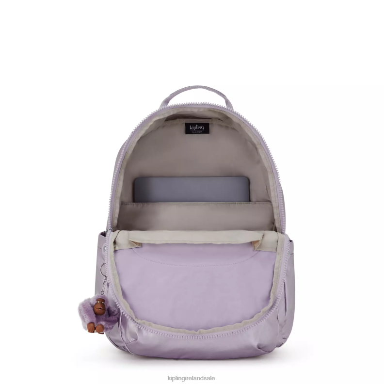 Laptop Backpacks Orchid Metallic Seoul Large Metallic 15\ Laptop Backpack Women Kipling J6TNX502