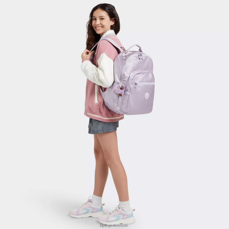 Laptop Backpacks Orchid Metallic Seoul Large Metallic 15\ Laptop Backpack Women Kipling J6TNX502