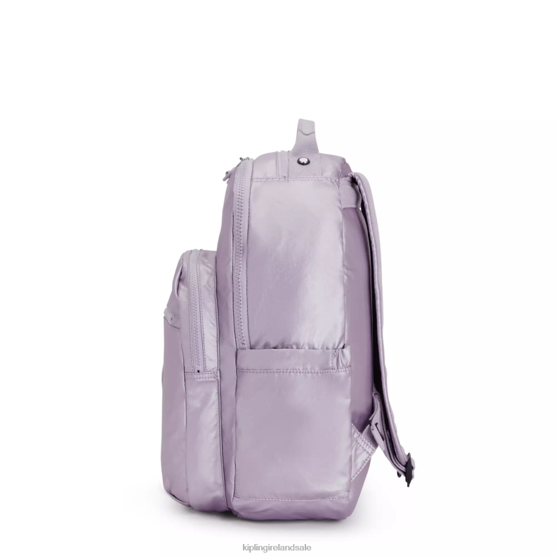 Laptop Backpacks Orchid Metallic Seoul Large Metallic 15\ Laptop Backpack Women Kipling J6TNX502