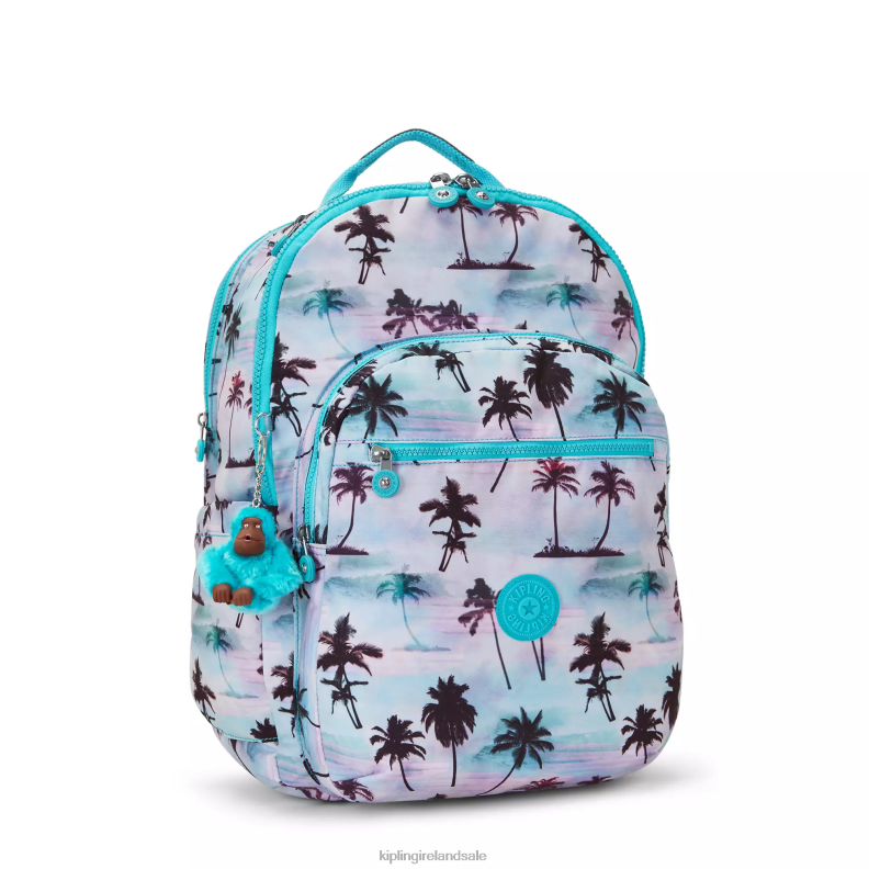 Laptop Backpacks Shadow Palm Print Seoul Extra Large Printed 17\ Laptop Backpack Women Kipling J6TNX453