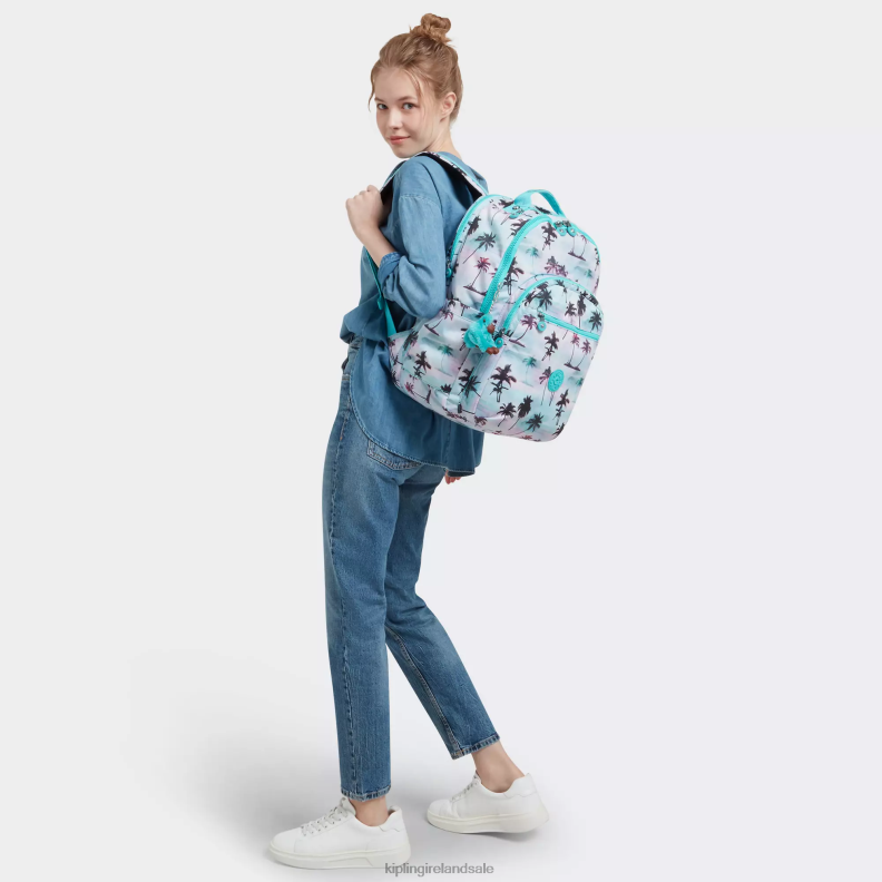 Laptop Backpacks Shadow Palm Print Seoul Extra Large Printed 17\ Laptop Backpack Women Kipling J6TNX453