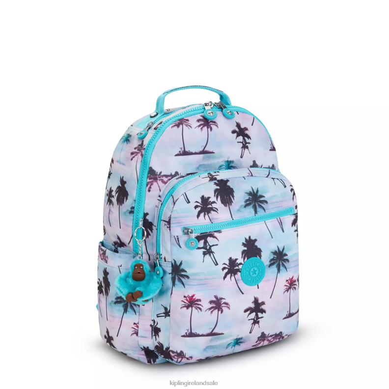 Laptop Backpacks Shadow Palm Print Seoul Large Printed 15\ Laptop Backpack Women Kipling J6TNX465
