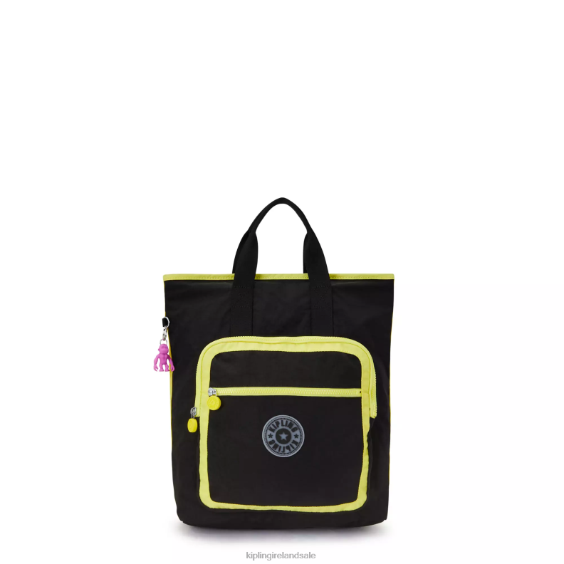 Laptop Backpacks True Black Lime Sia 15 Laptop Tote Backpack Women Kipling J6TNX447