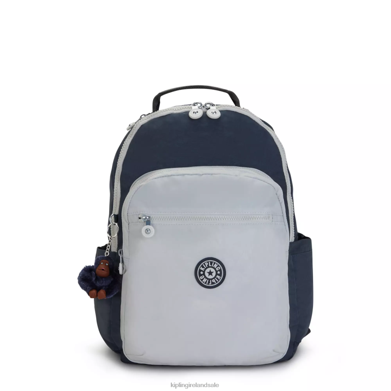Laptop Backpacks True Blue Grey Seoul Large 15 Laptop Backpack Women Kipling J6TNX430