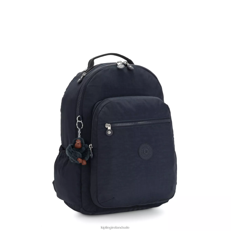 Laptop Backpacks True Blue Tonal Seoul Large 15\ Laptop Backpack Women Kipling J6TNX470