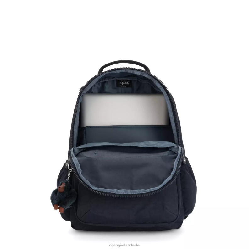 Laptop Backpacks True Blue Tonal Seoul Large 15\ Laptop Backpack Women Kipling J6TNX470