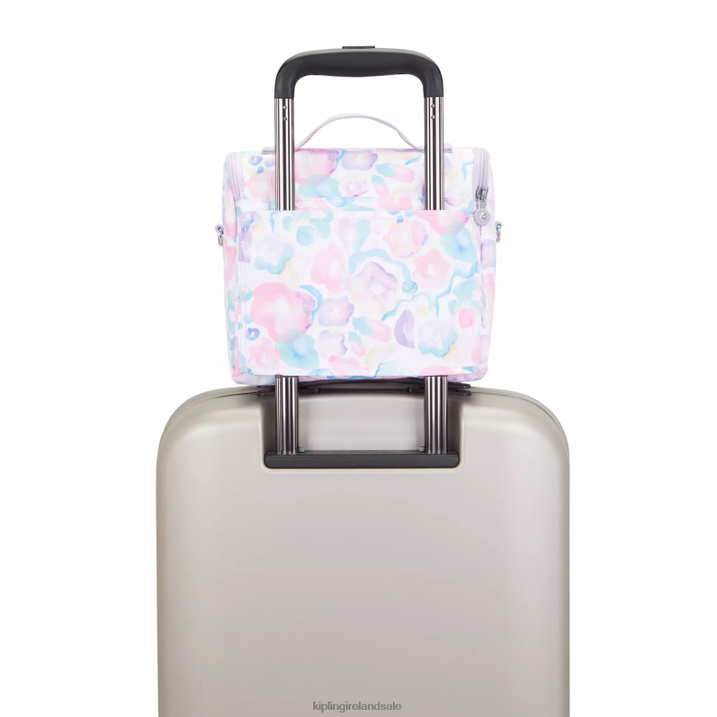 Lunch Bags Aqua Flowers New Kichirou Printed Lunch Bag Women Kipling J6TNX642