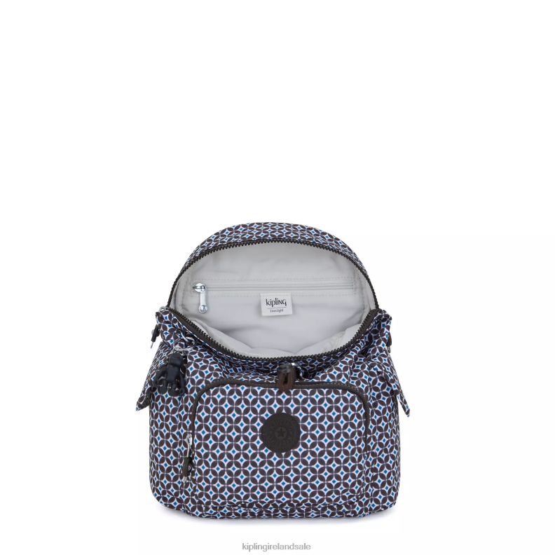 Mini Bags Blackish Tile City Pack Mini Printed Backpack Women Kipling J6TNX498