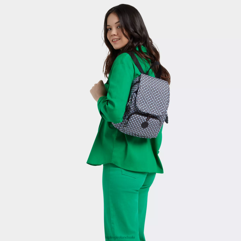 Mini Bags Blackish Tile City Pack Mini Printed Backpack Women Kipling J6TNX498