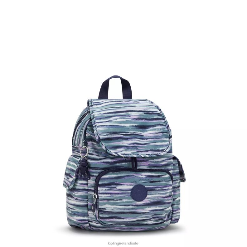 Mini Bags Brush Stripes City Pack Mini Printed Backpack Women Kipling J6TNX497
