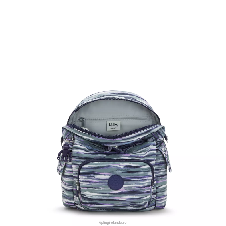 Mini Bags Brush Stripes City Pack Mini Printed Backpack Women Kipling J6TNX497