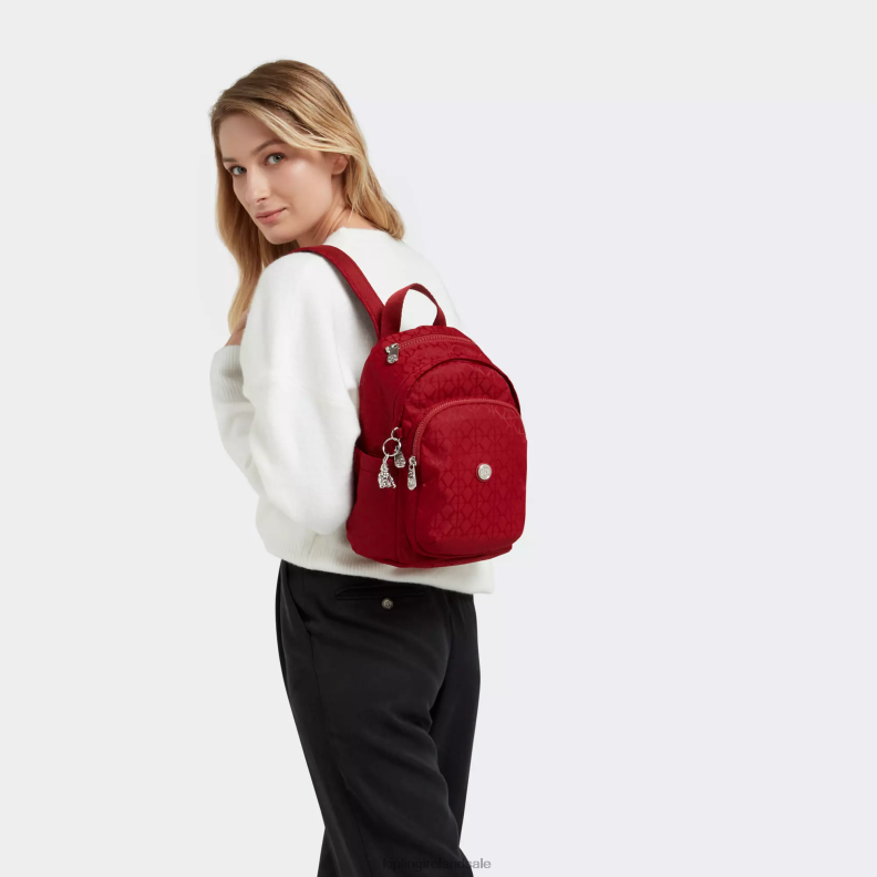 Mini Bags Signature Red Delia Mini Backpack Women Kipling J6TNX387
