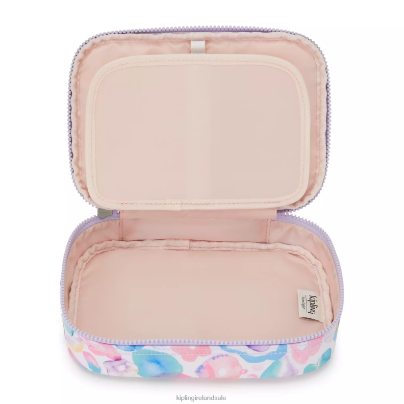 Pens  Pencil Cases Aqua Flowers 100 Pens Printed Case Women Kipling J6TNX593