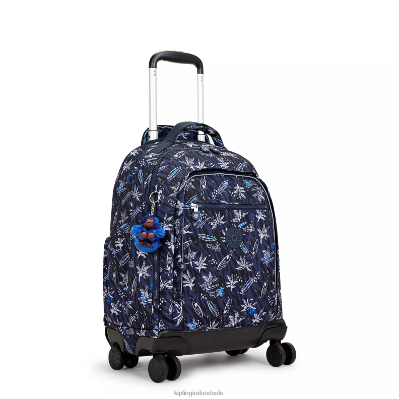 Rolling Backpacks Surf Sea Print New Zea 15\ Printed Laptop Rolling Backpack Women Kipling J6TNX489