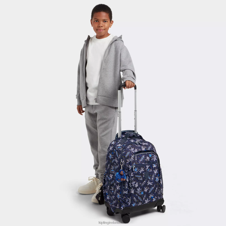 Rolling Backpacks Surf Sea Print New Zea 15\ Printed Laptop Rolling Backpack Women Kipling J6TNX489