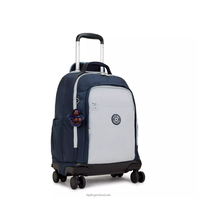 Rolling Backpacks True Blue Grey New Zea 15\ Laptop Rolling Backpack Women Kipling J6TNX479