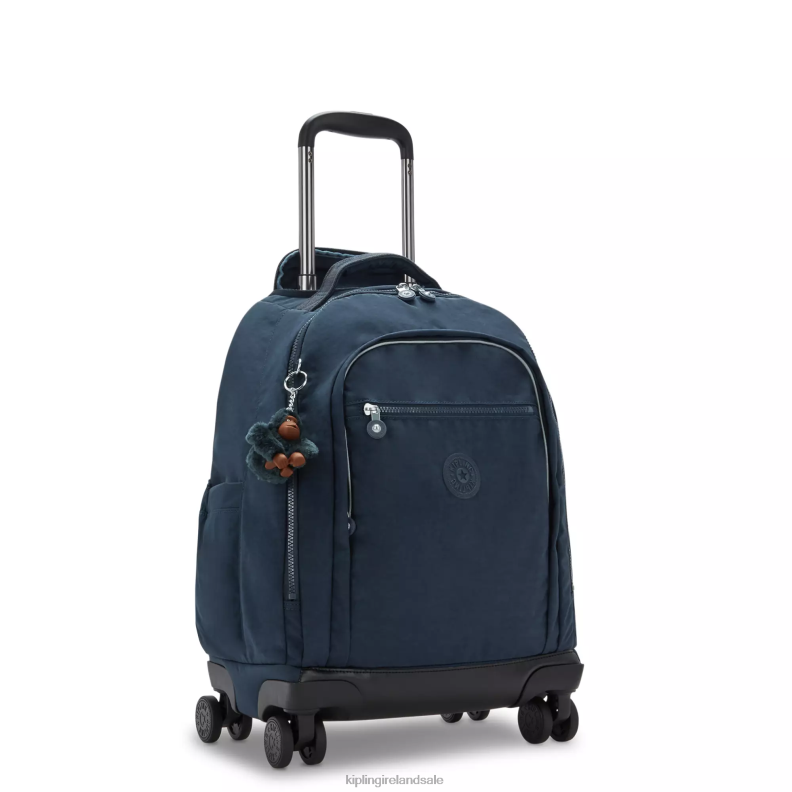 Rolling Backpacks True Blue Tonal New Zea 15\ Laptop Rolling Backpack Women Kipling J6TNX480