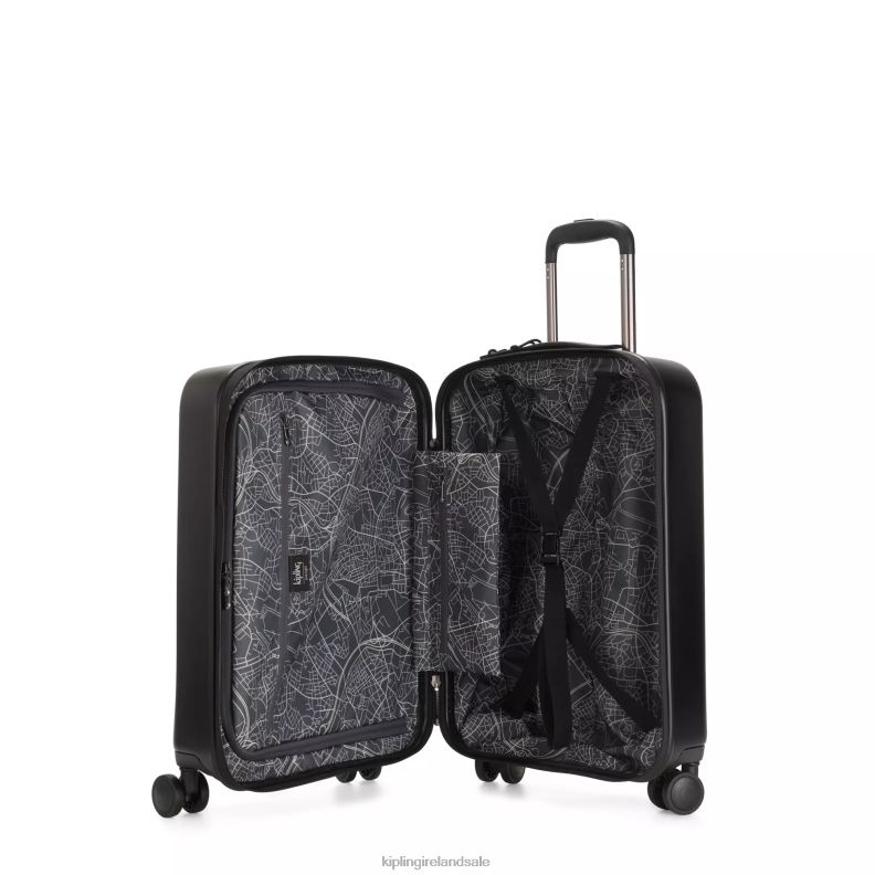 Rolling Luggage Black Noir Curiosity Small 4 Wheeled Rolling Luggage Women Kipling J6TNX513