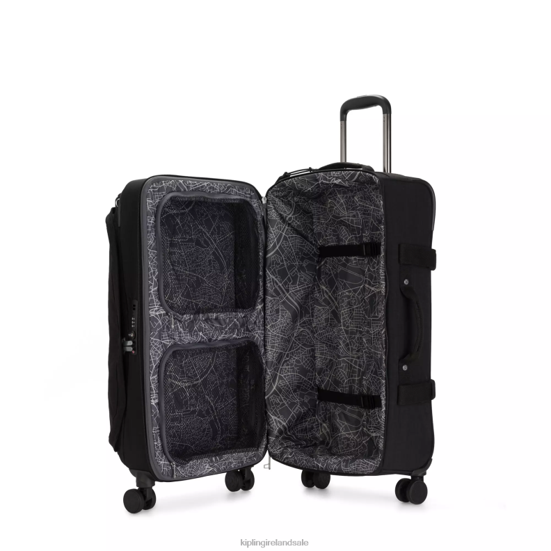Rolling Luggage Black Noir Spontaneous Medium Rolling Luggage Women Kipling J6TNX516