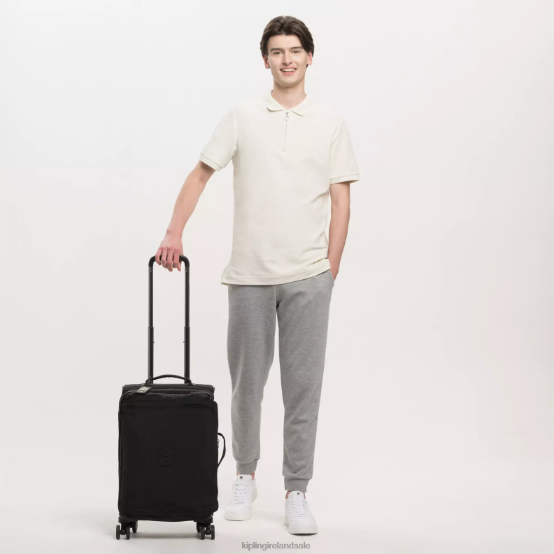 Rolling Luggage Black Noir Spontaneous Small Rolling Luggage Women Kipling J6TNX504