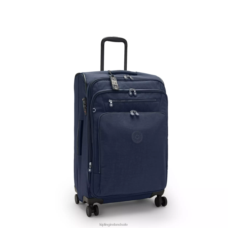 Rolling Luggage Blue Bleu Youri Spin Medium 4 Wheeled Rolling Luggage Women Kipling J6TNX522