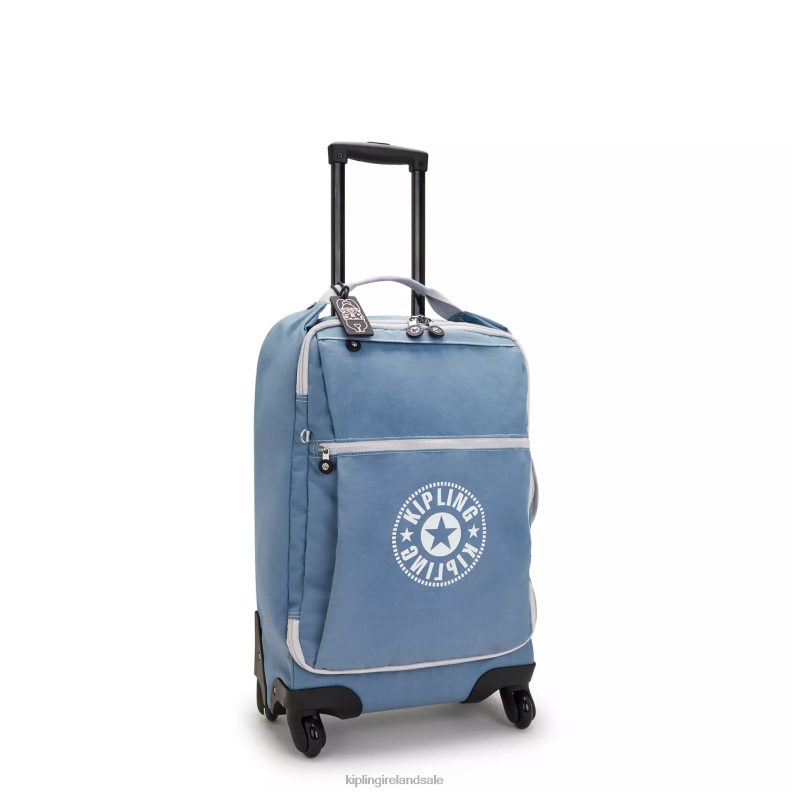Rolling Luggage Brush Blue C Darcey Small Carry-On Rolling Luggage Women Kipling J6TNX510